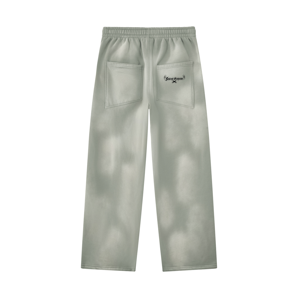 SLHM DOUBLE LOGO Unisex Sunfade Wide Leg Fleece Sweatpants