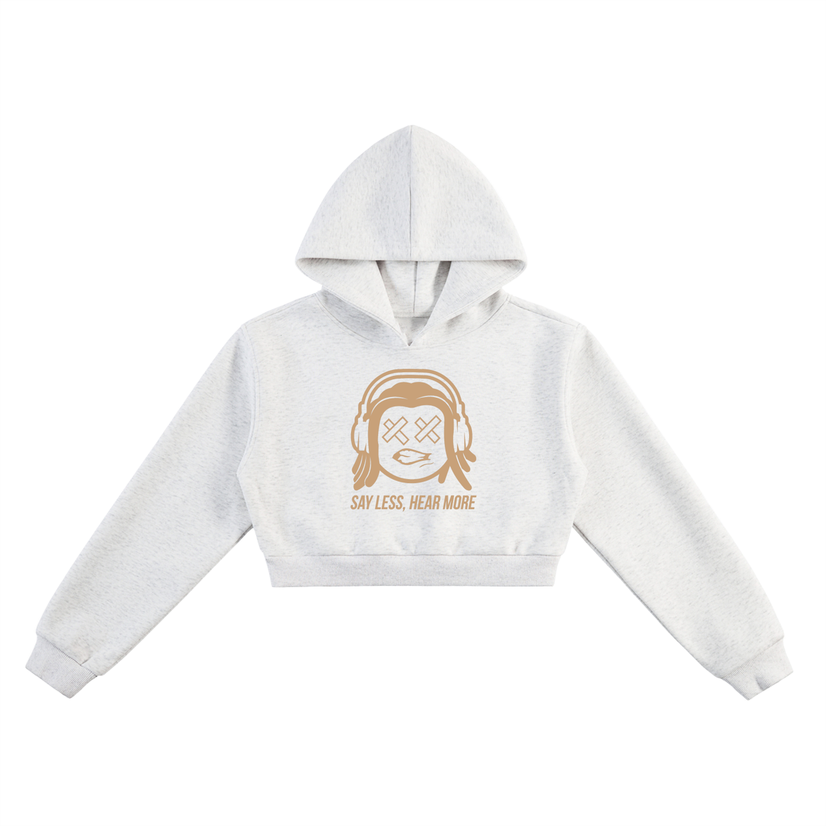 Klinikal Wear SayLess, HearMore Cropped Hoodie