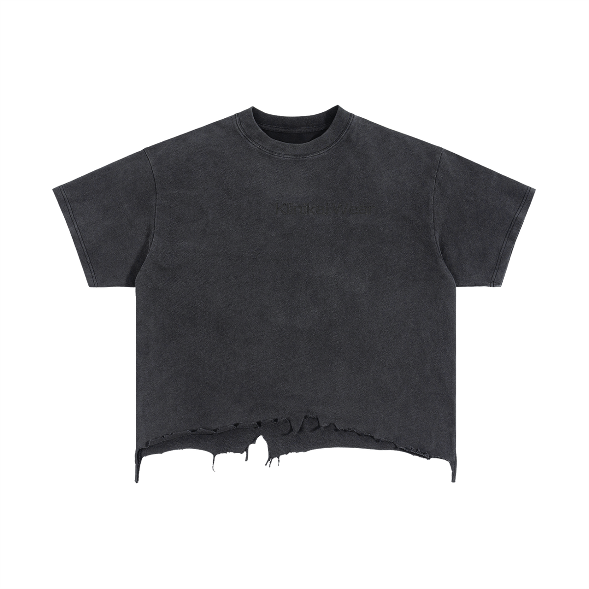 Klinikal Wear Vintage Wash Distressed Boxy Tee