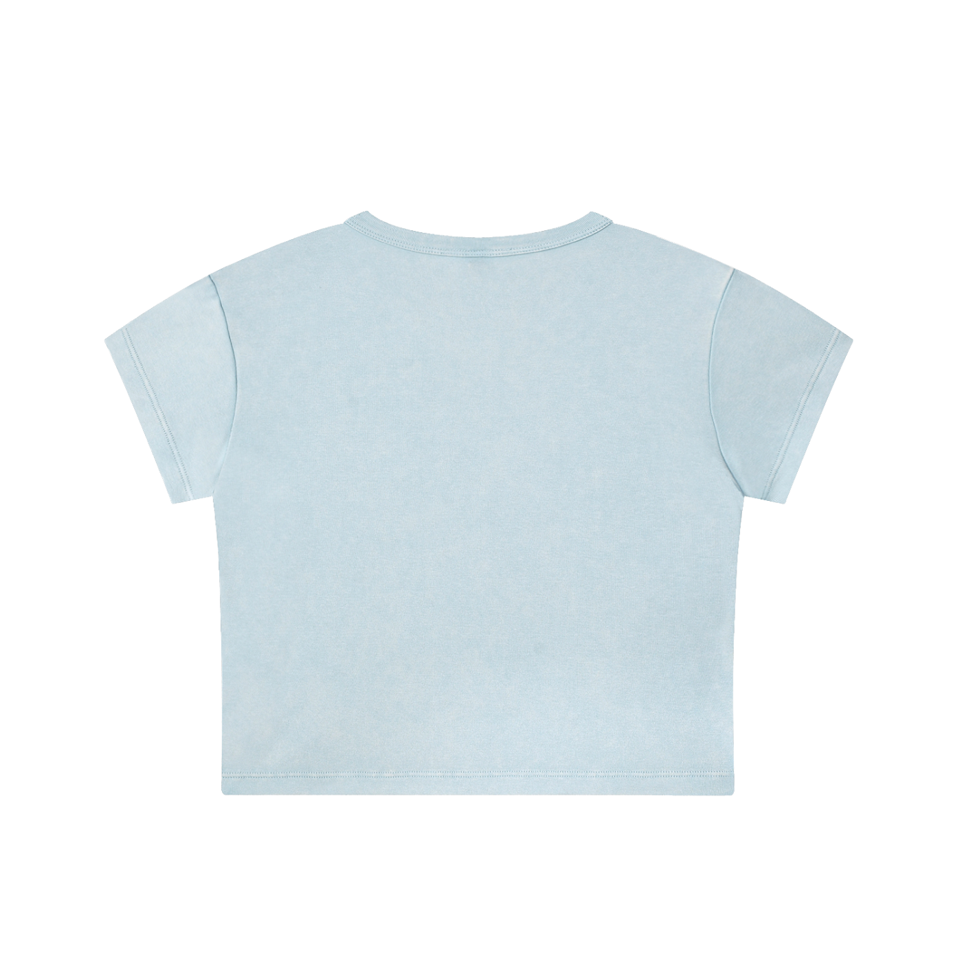 SLHM CAT LOGO Snow Washed Crop Top