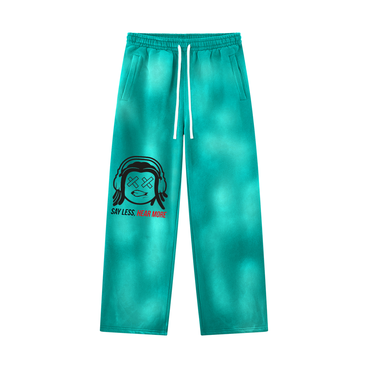 SLHM DOUBLE LOGO Unisex Sunfade Wide Leg Fleece Sweatpants