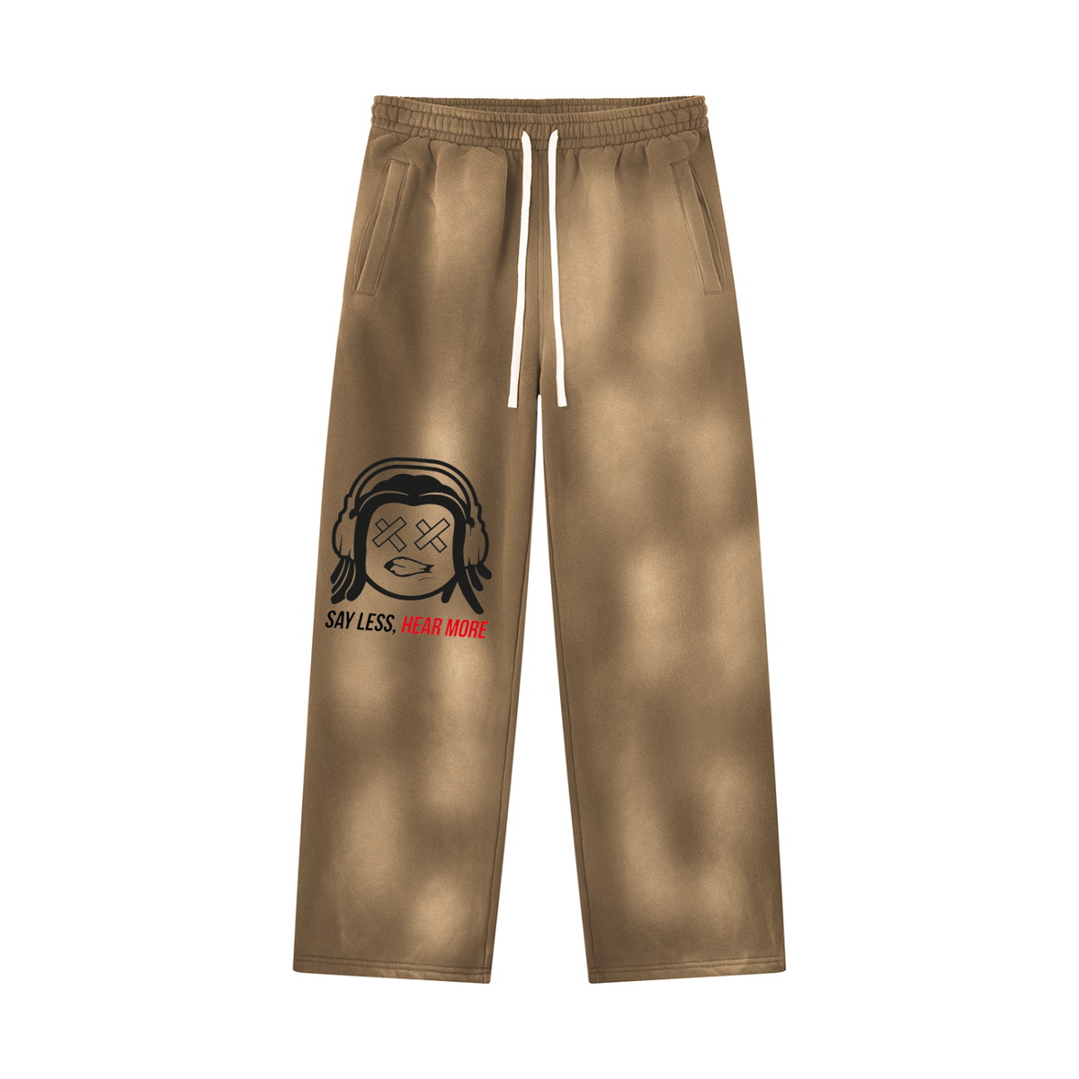 SLHM DOUBLE LOGO Unisex Sunfade Wide Leg Fleece Sweatpants