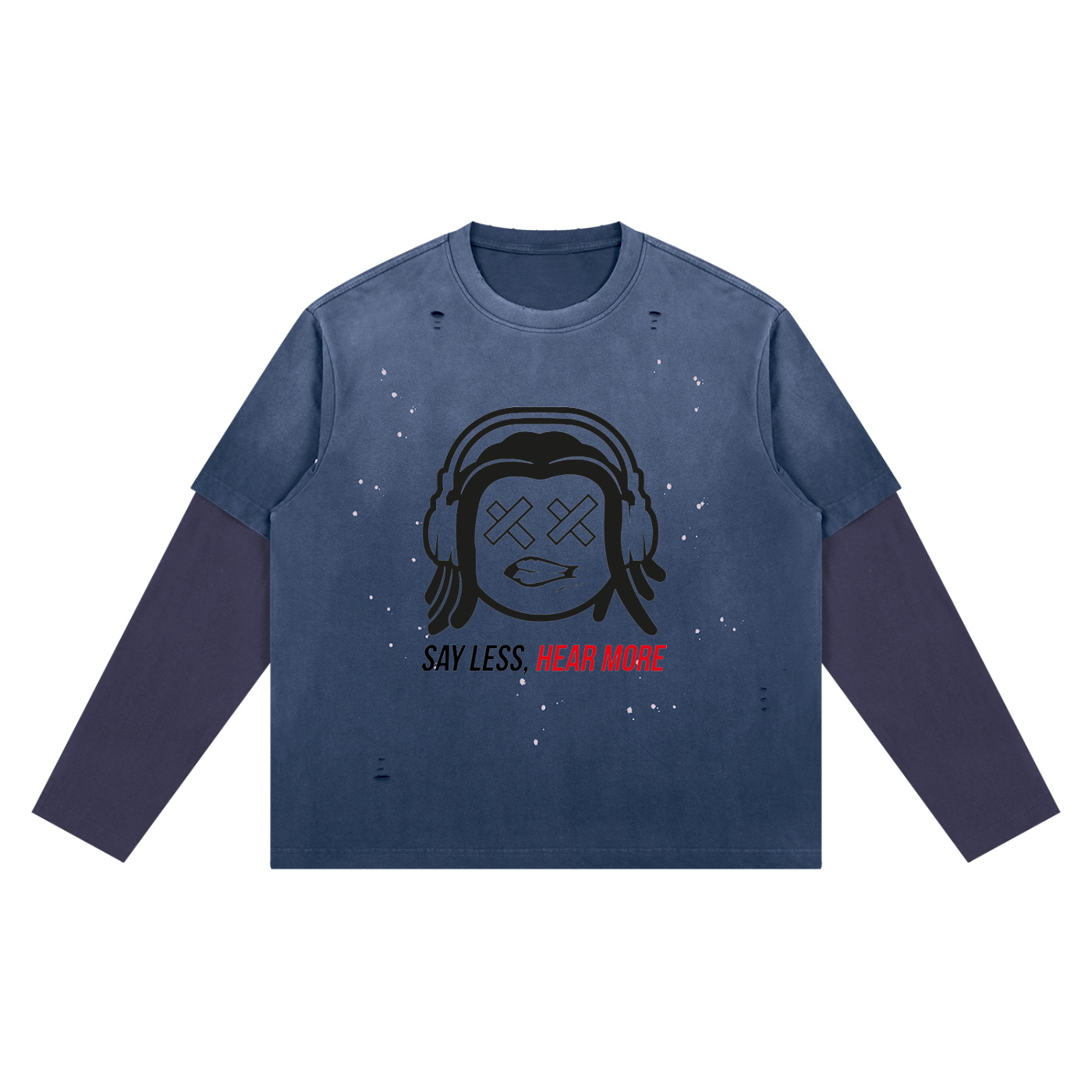 SLHM OG LOGO Unisex Vintage Wash Distressed Layer T-Shirt