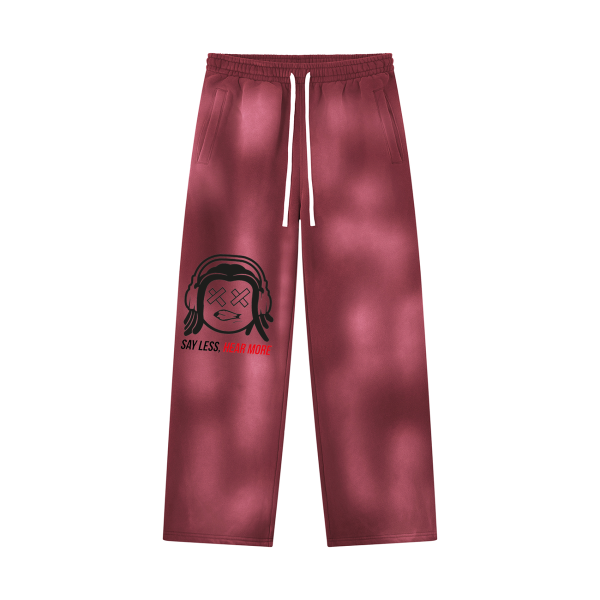 SLHM DOUBLE LOGO Unisex Sunfade Wide Leg Fleece Sweatpants
