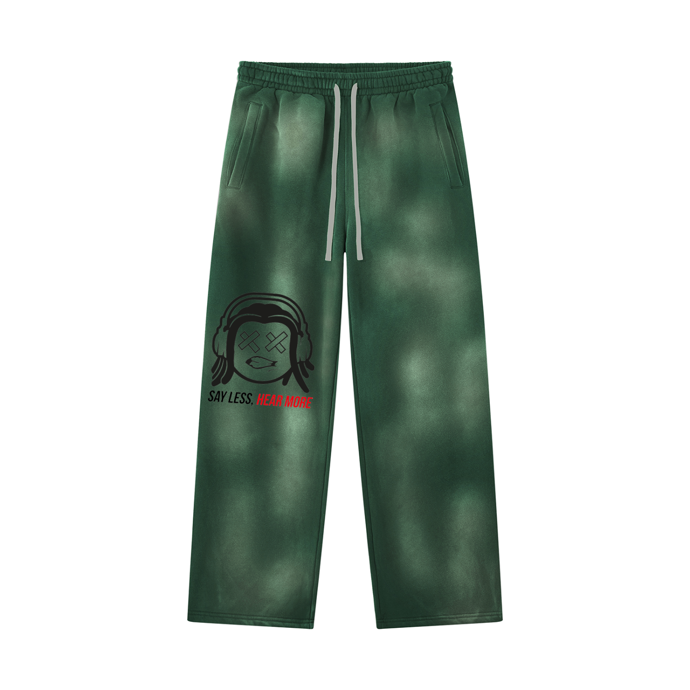 SLHM DOUBLE LOGO Unisex Sunfade Wide Leg Fleece Sweatpants