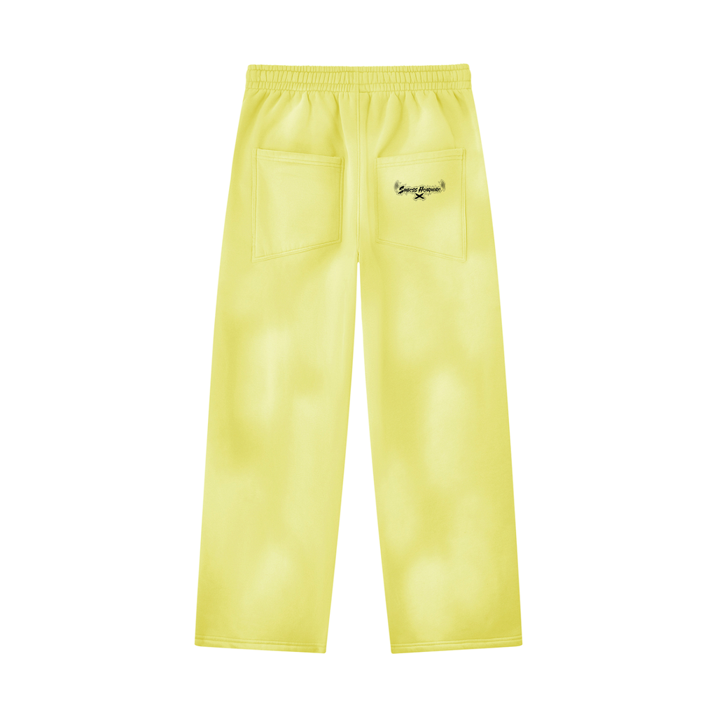SLHM DOUBLE LOGO Unisex Sunfade Wide Leg Fleece Sweatpants