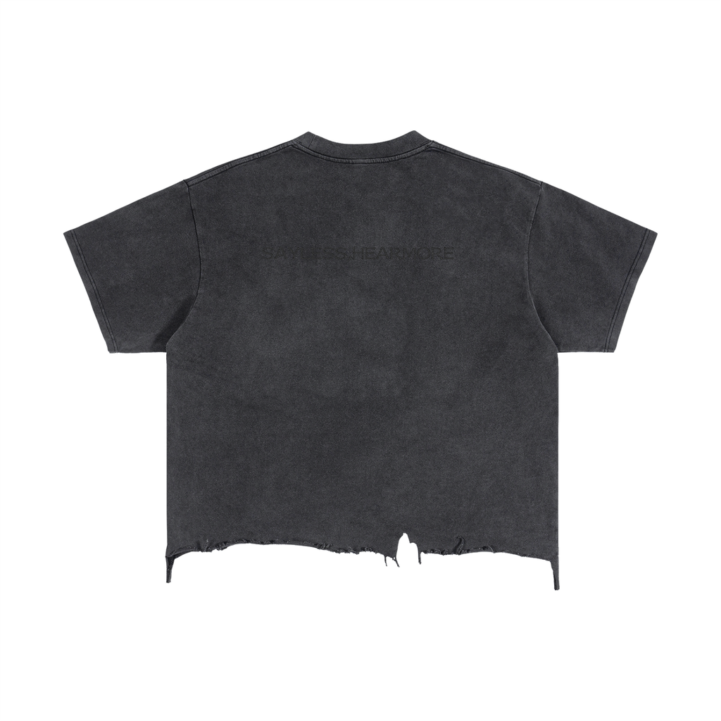 Klinikal Wear Vintage Wash Distressed Boxy Tee