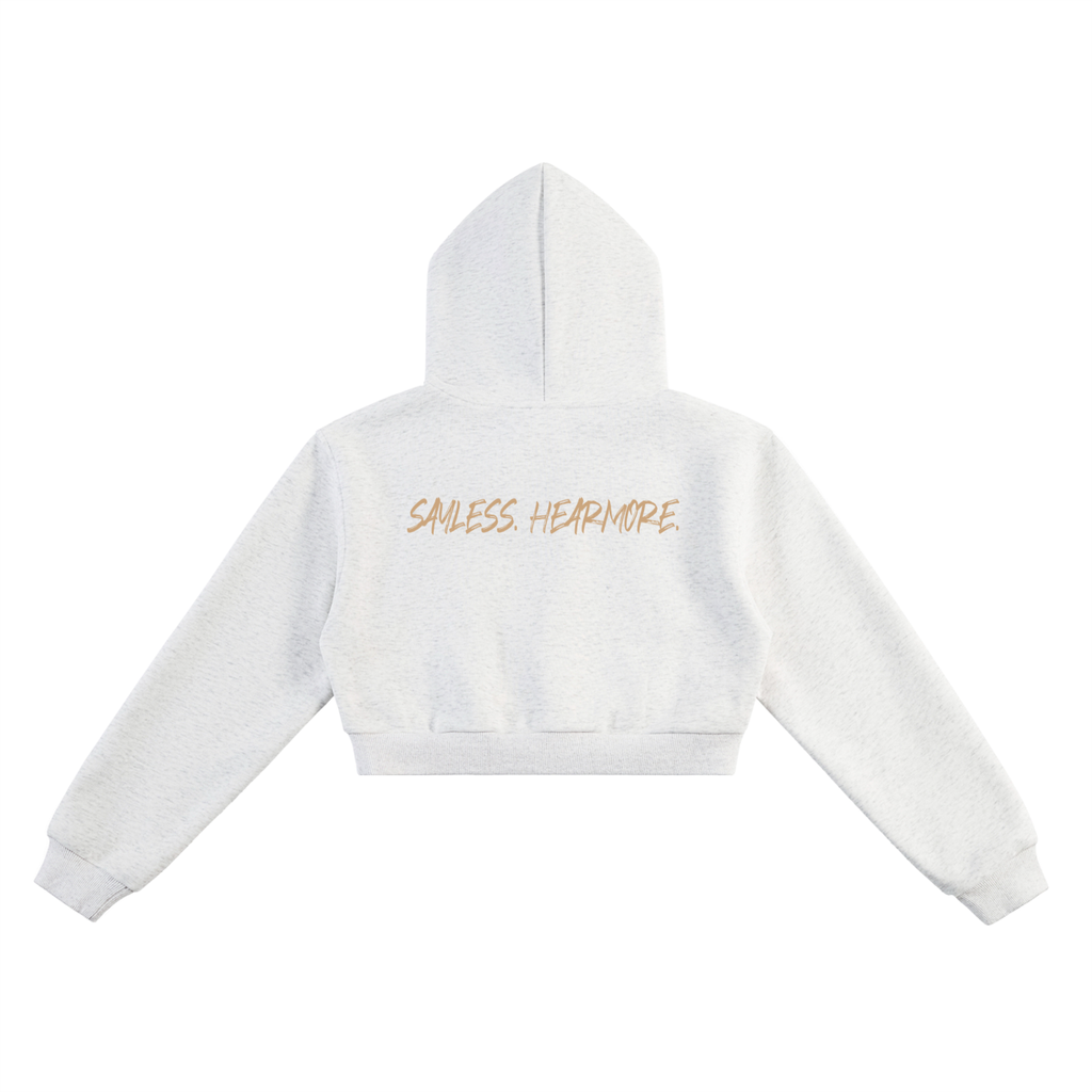 Klinikal Wear SayLess, HearMore Cropped Hoodie