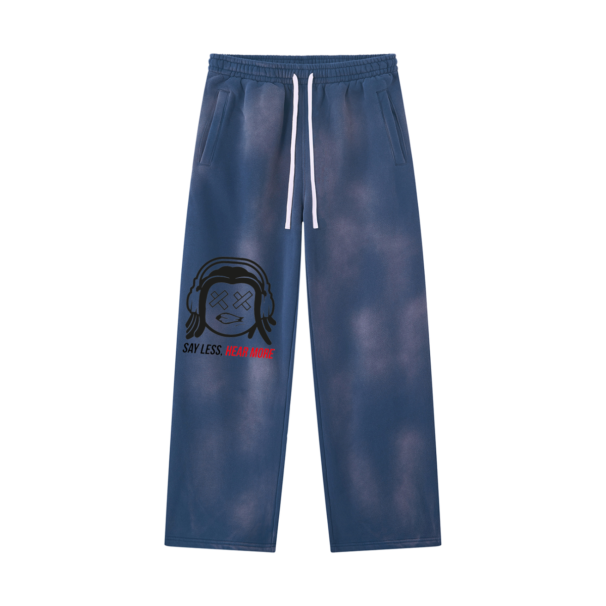 SLHM DOUBLE LOGO Unisex Sunfade Wide Leg Fleece Sweatpants