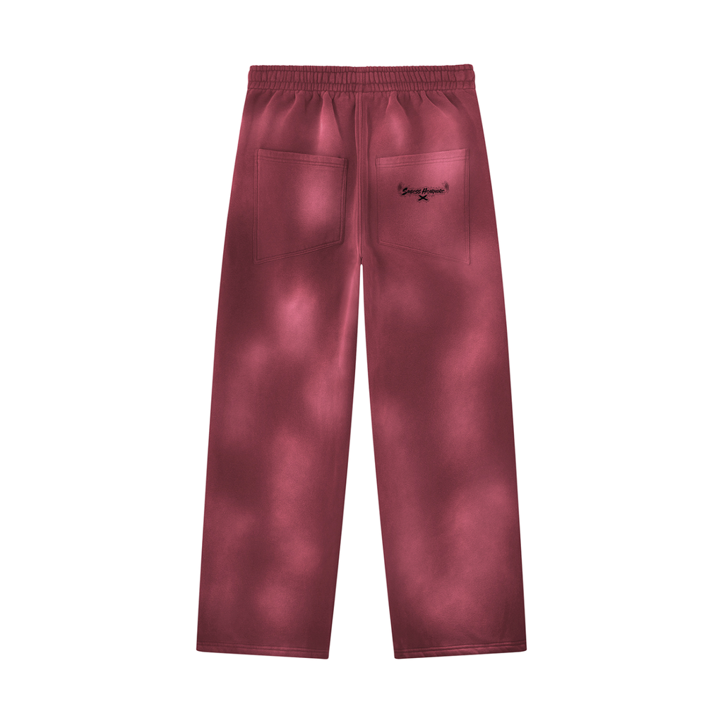 SLHM DOUBLE LOGO Unisex Sunfade Wide Leg Fleece Sweatpants