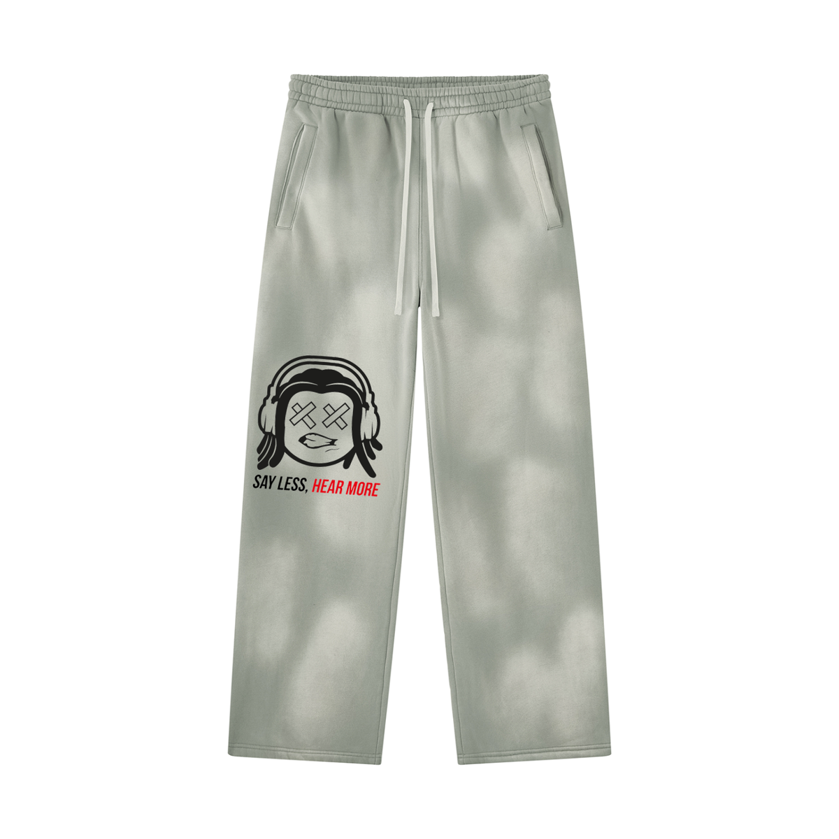 SLHM DOUBLE LOGO Unisex Sunfade Wide Leg Fleece Sweatpants