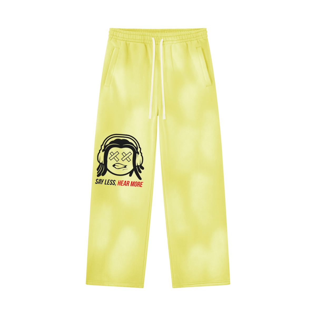 SLHM DOUBLE LOGO Unisex Sunfade Wide Leg Fleece Sweatpants