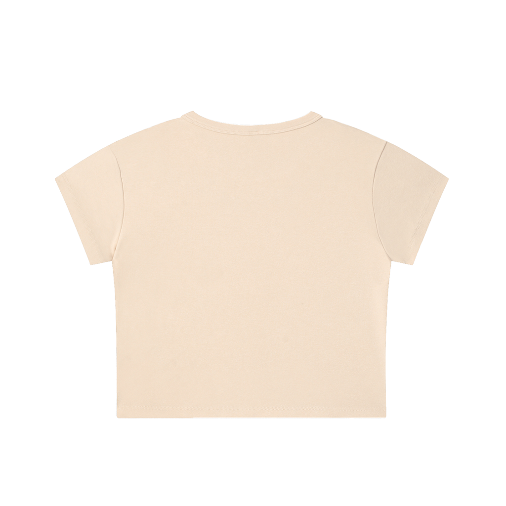 SLHM CAT LOGO Snow Washed Crop Top