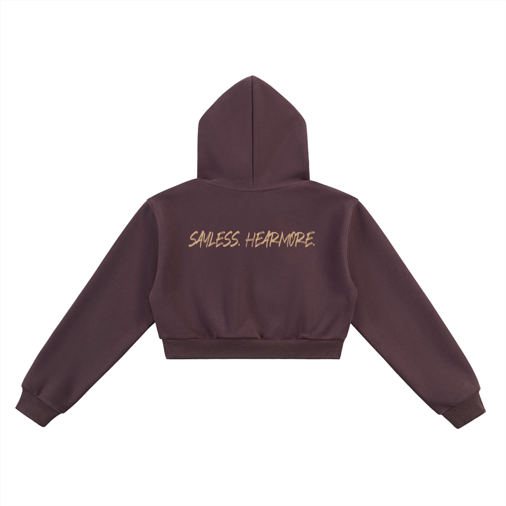 Klinikal Wear SayLess, HearMore Cropped Hoodie