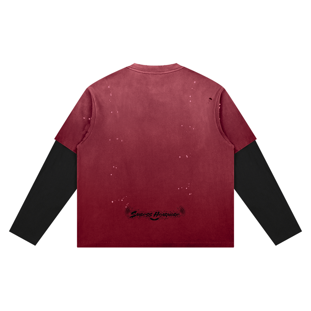SLHM OG LOGO Unisex Vintage Wash Distressed Layer T-Shirt